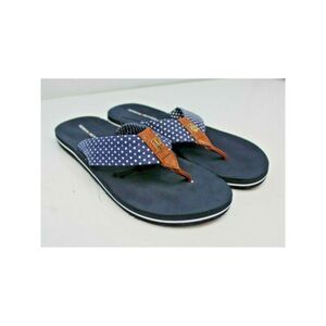 TOMMY HILFIGER Womens Blue Candis Platform Slip On Flip Flop Sandal 8 M